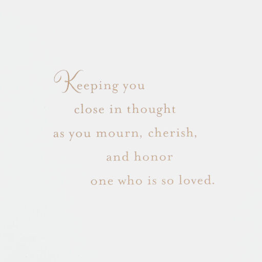 The Heart Remembers Sympathy Card, 