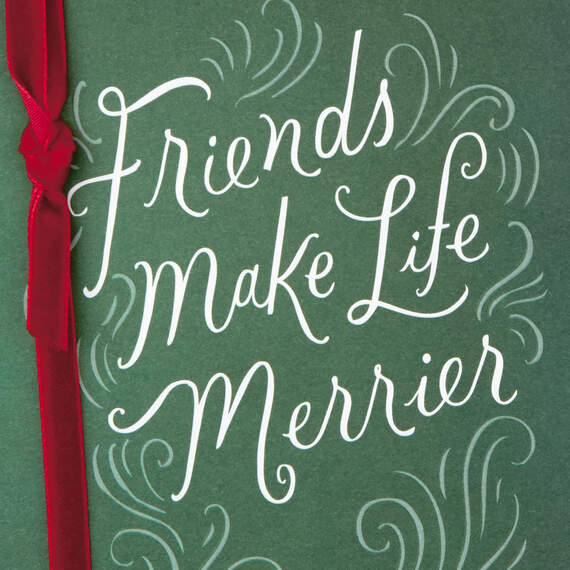 Friends Make Life Merrier Christmas Card, , large image number 4