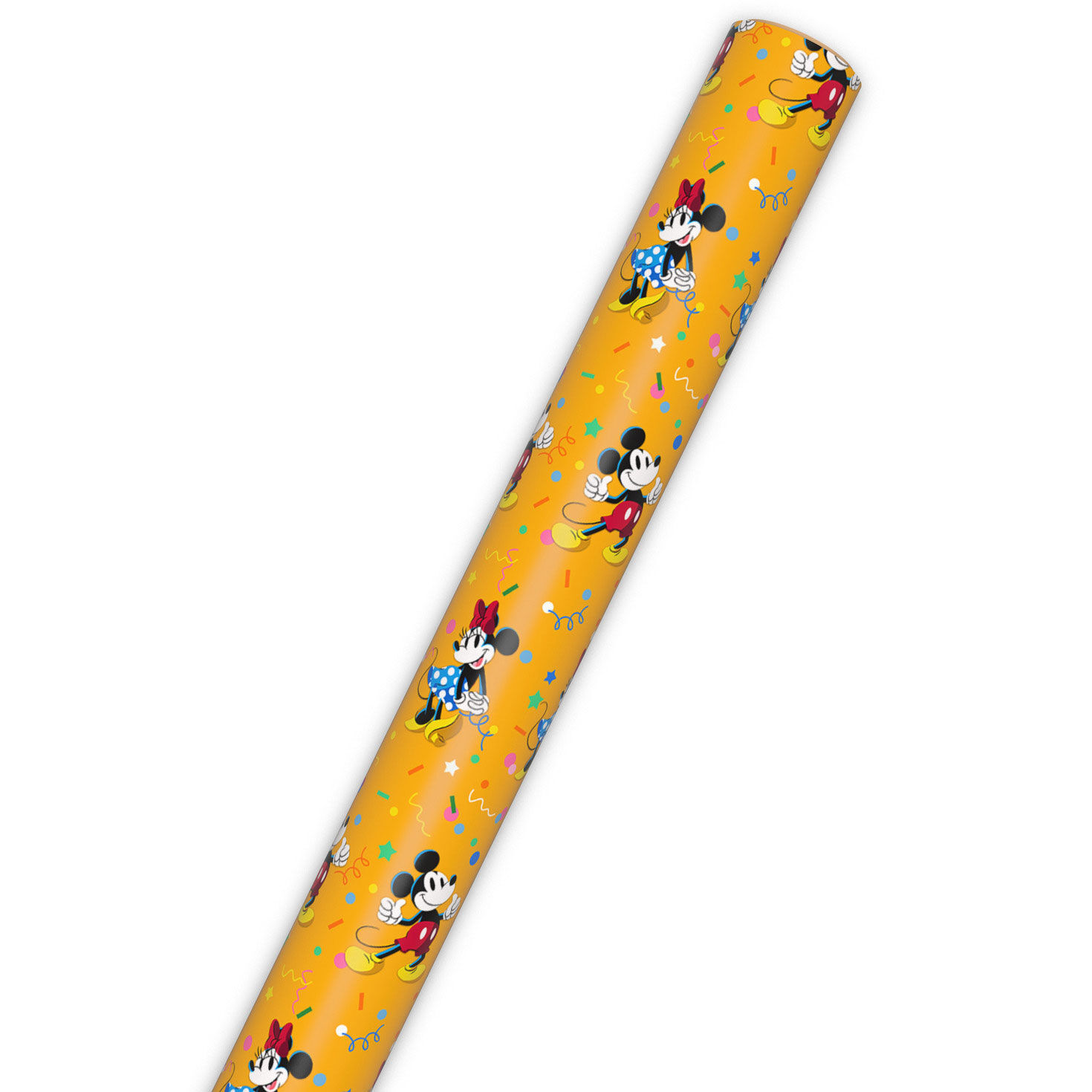 Disney Mickey and Minnie on Yellow Wrapping Paper Roll, 17.5 sq. ft., , large image number 6