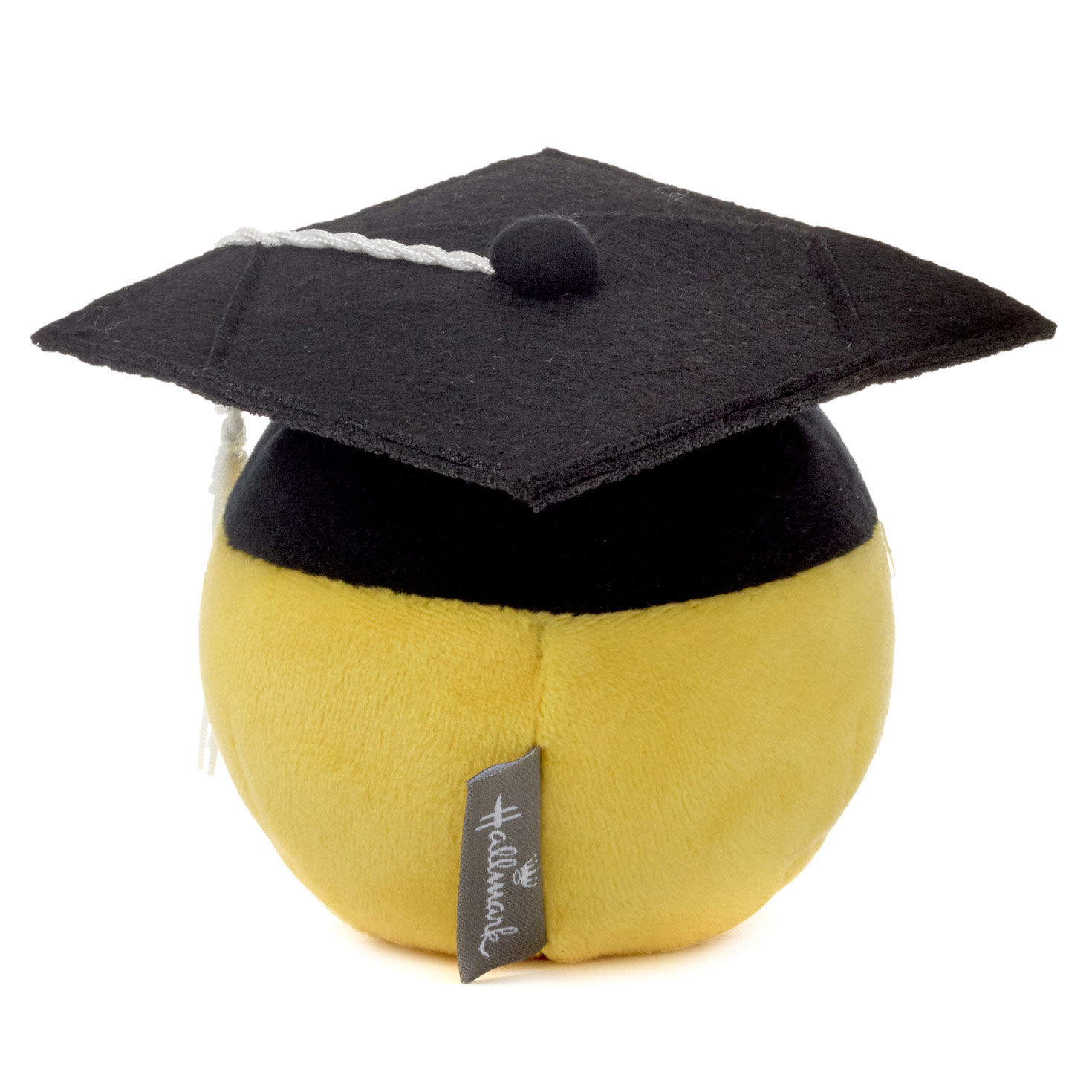 Plush Smiling Emoji in Grad Cap Gift Card Holder back image number 3