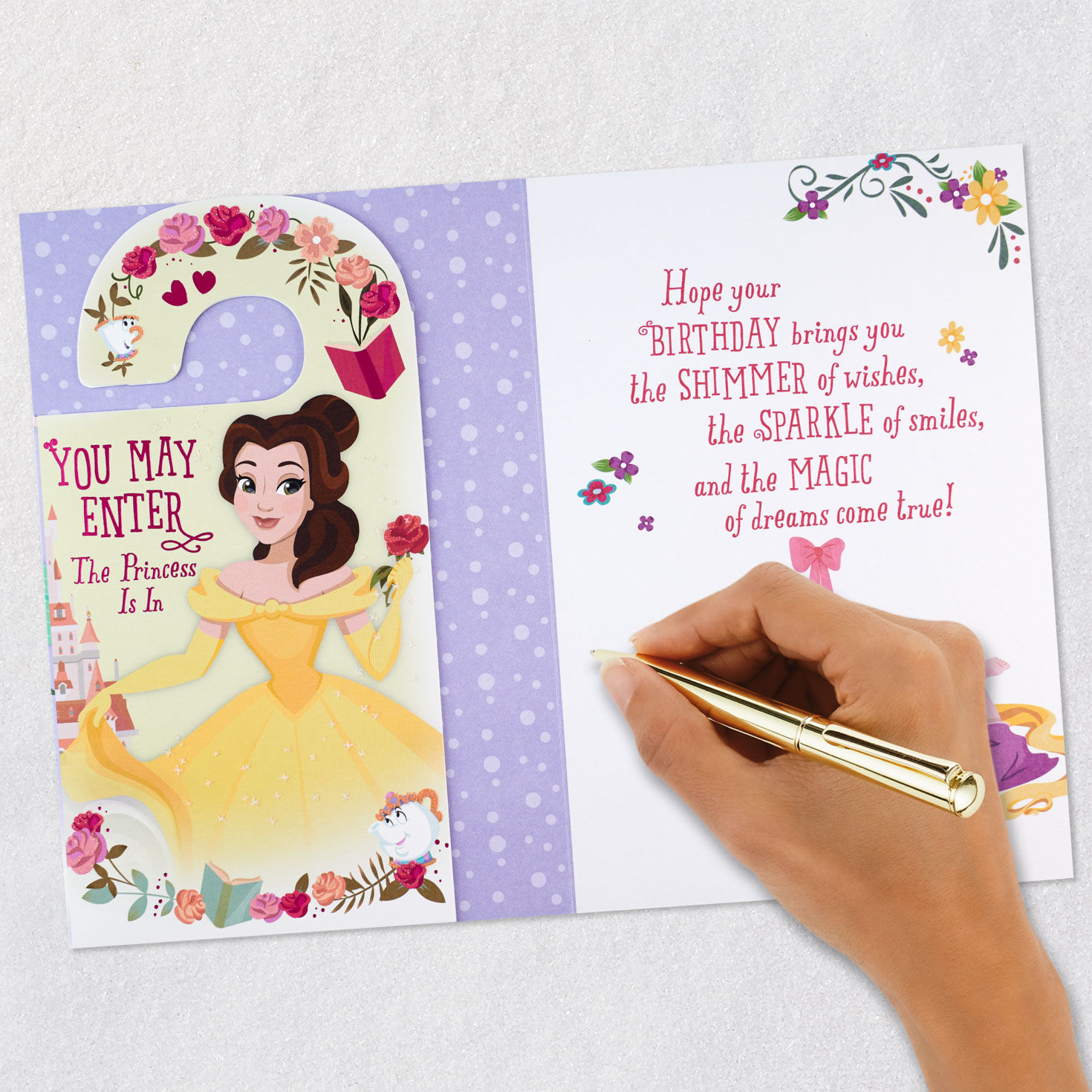 Disney Princesses All-About-You-Day Birthday Card with Door Hanger, , large image number 10
