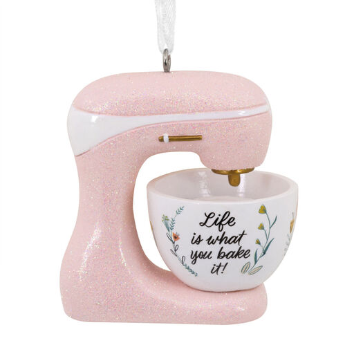 Life Is What You Bake It Pink Stand Mixer Hallmark Ornament, 