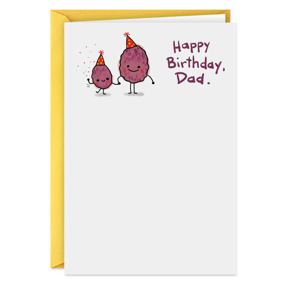 Two Raisins Funny Birthday Card for Dad, , large image number 1