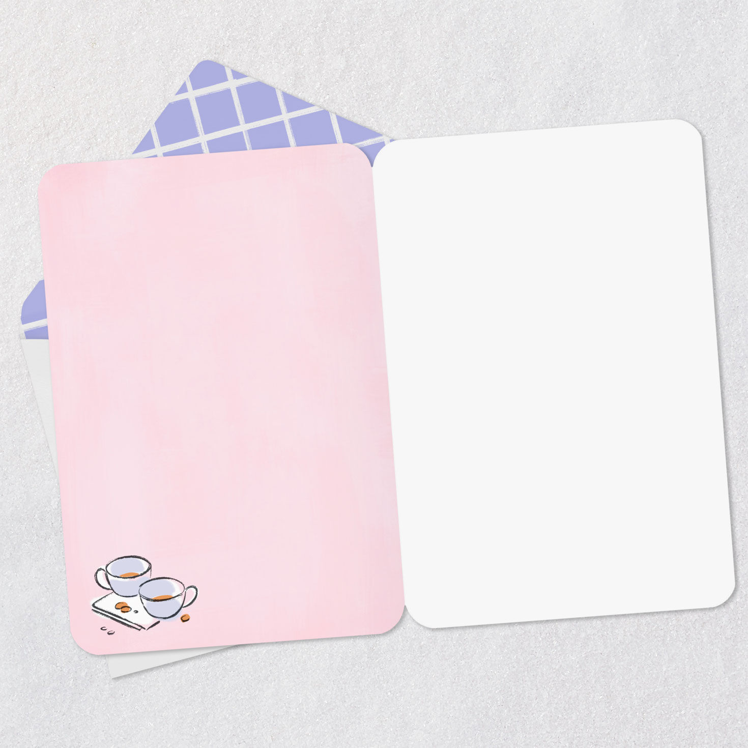 Lattes and Pastries Blank Card Open card with envelope image number 2