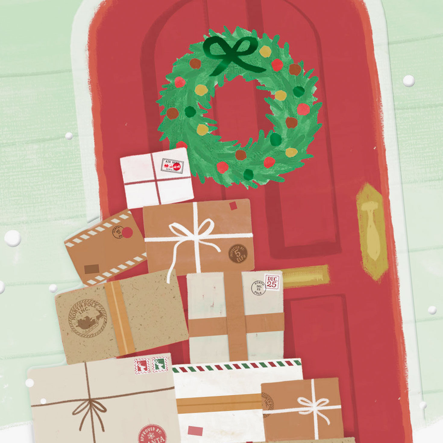 Special Delivery Christmas Thank-You Card for Mail Carrier, , large image number 4