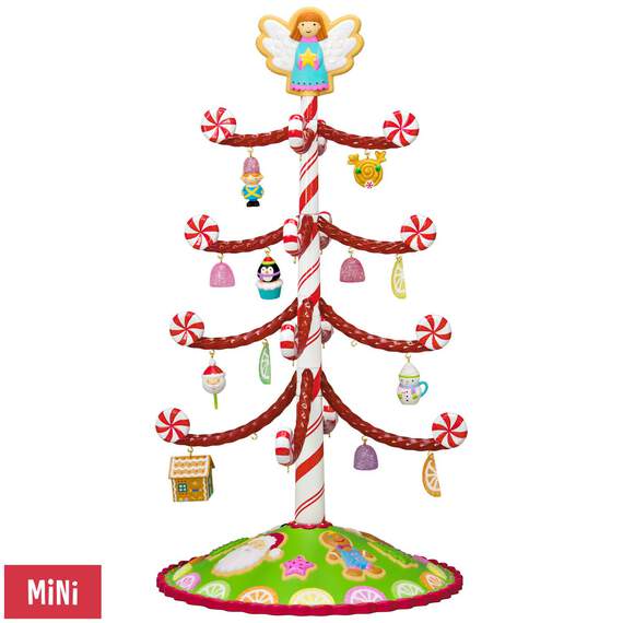 Season's Treatings Mini Tree With 12 Ornaments, , large image number 1