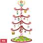 Season's Treatings Mini Tree With 12 Ornaments, , large image number 1