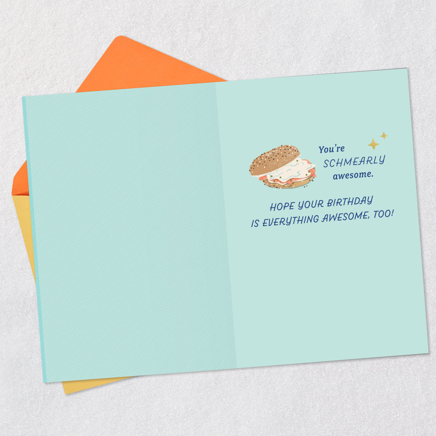 You're Schmearly Awesome Birthday Card, , large image number 3