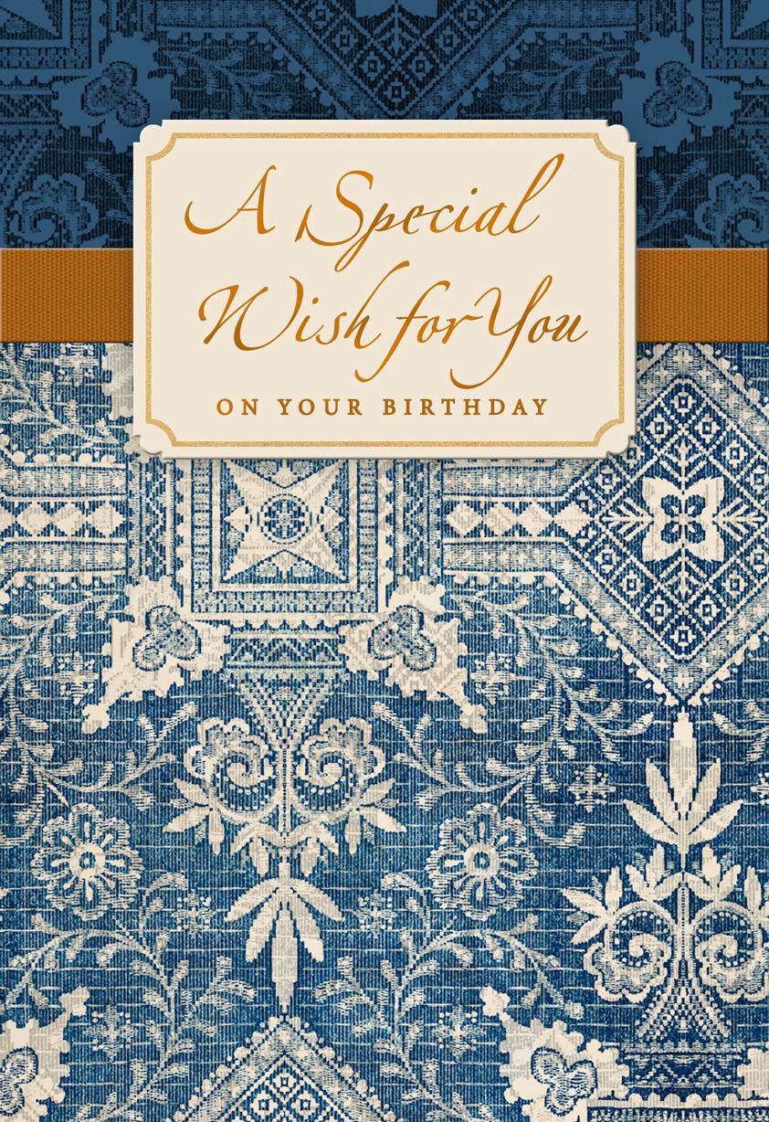 A Day Blessed With Peace Joy And Happiness Birthday Card