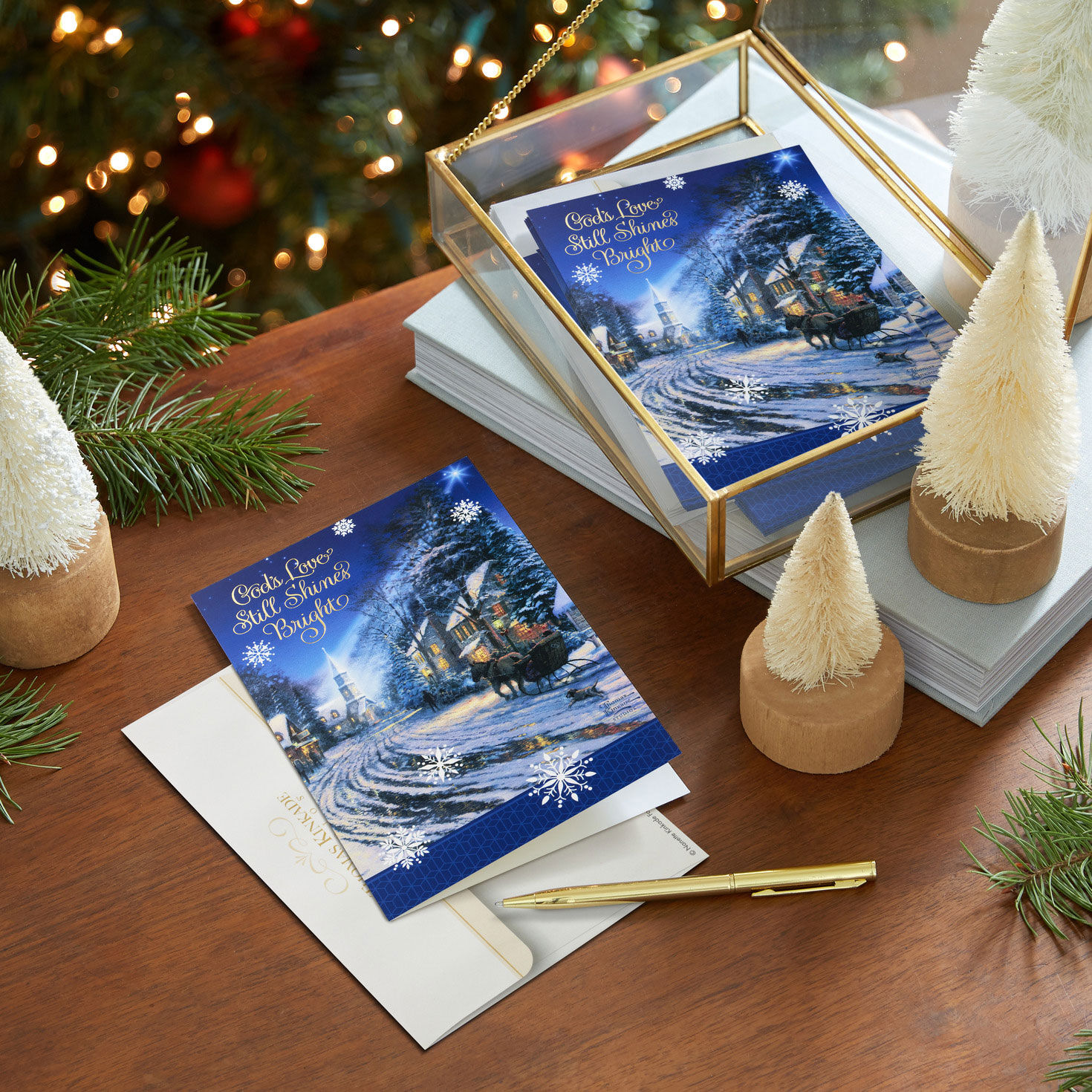Horse and Snow DaySpring Religious Christmas Cards  image number 8