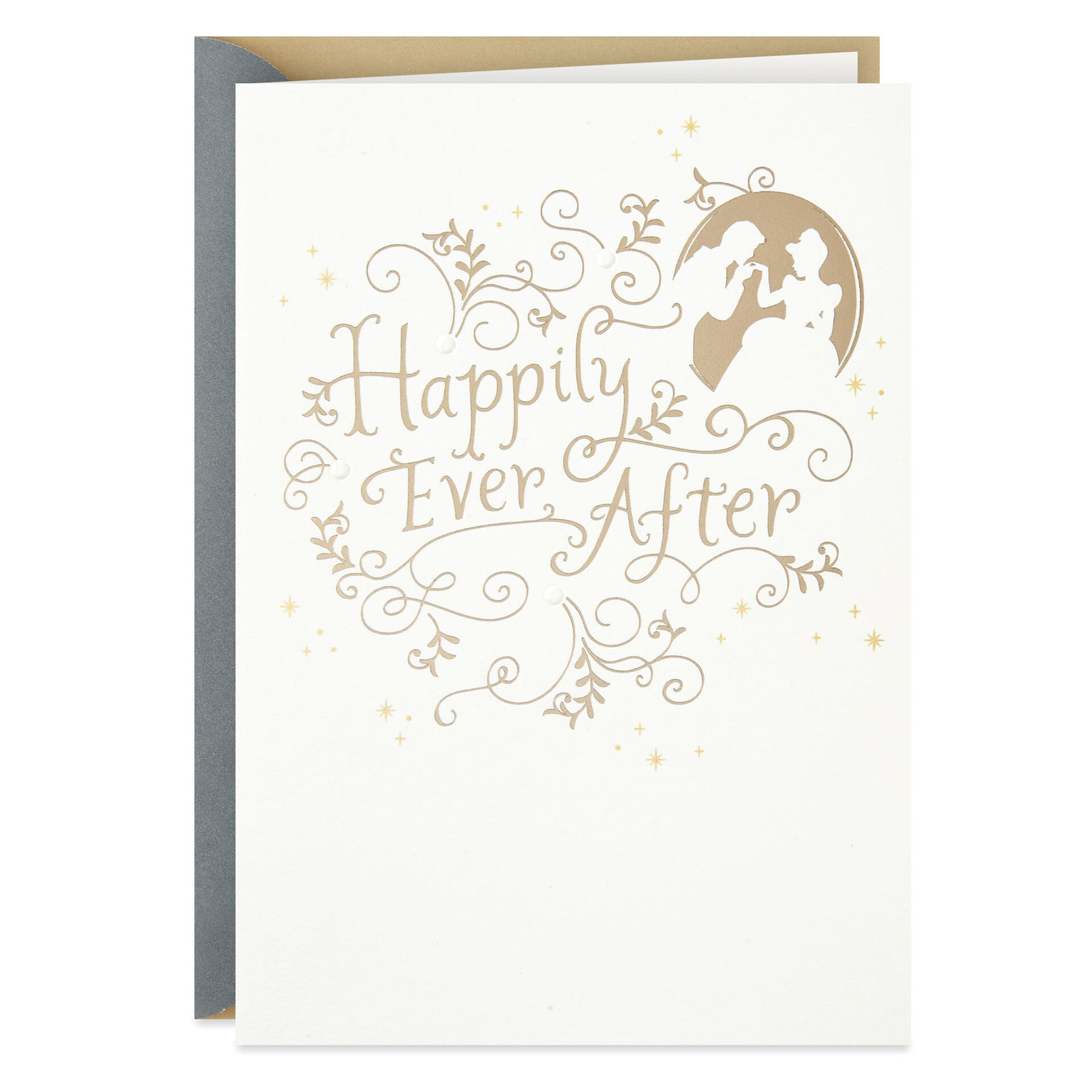disney cinderella happily ever after anniversary card for couple