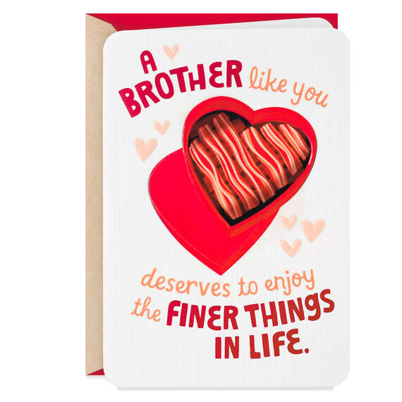 Treat Yourself Valentine's Day Card for Brother, , large image number 1