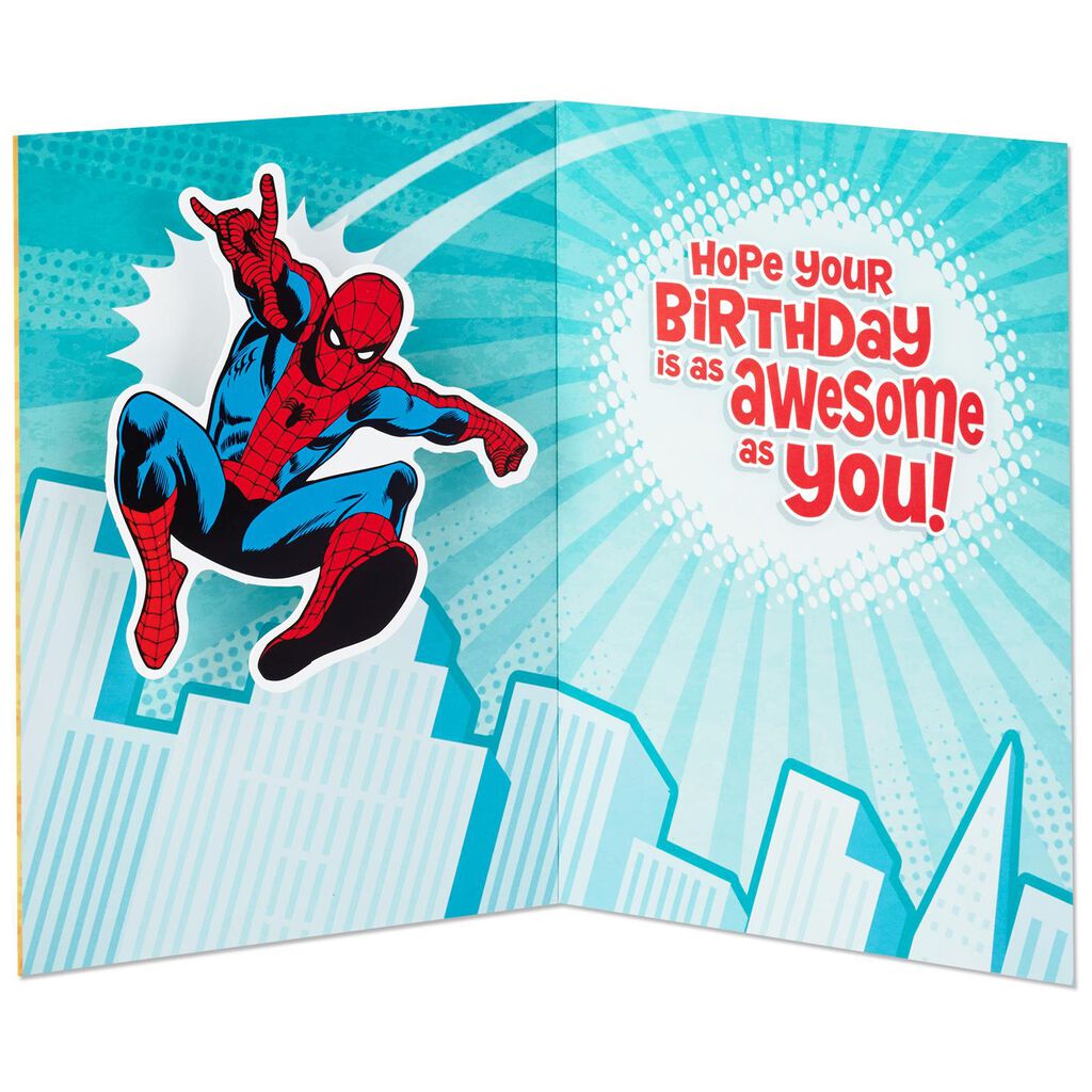 Marvel Birthday Card Printable Free