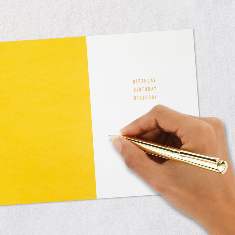 Happy Happy Happy Embossed Birthday Card, , large image number 6