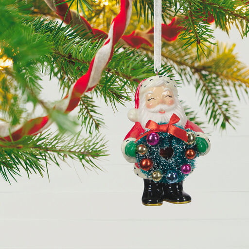 Jolly Santa Porcelain Special Edition Ornament, 