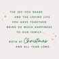 Bows on Daughter and Family Green Christmas Card Sentiment image number 2