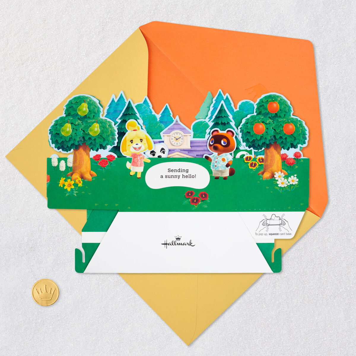 Nintendo® Animal Crossing™ Hello 3D PopUp Card Greeting Cards Hallmark