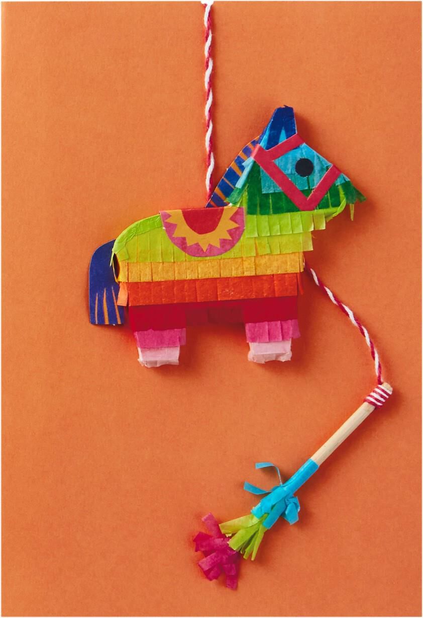 Mini Piñata, Mucho Fun Birthday Card