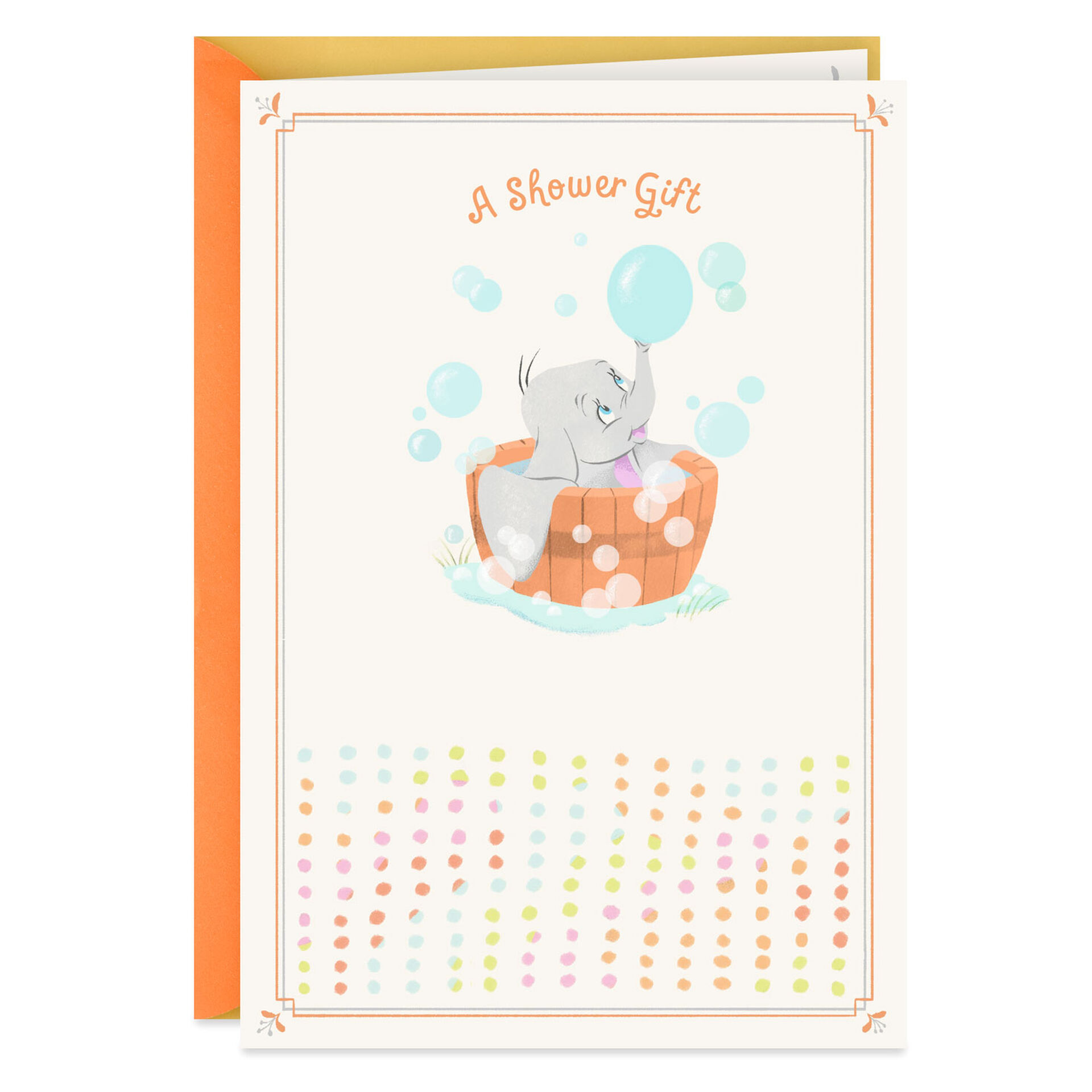 Disney Dumbo In A Bubble Bath Baby Shower Card Greeting Cards