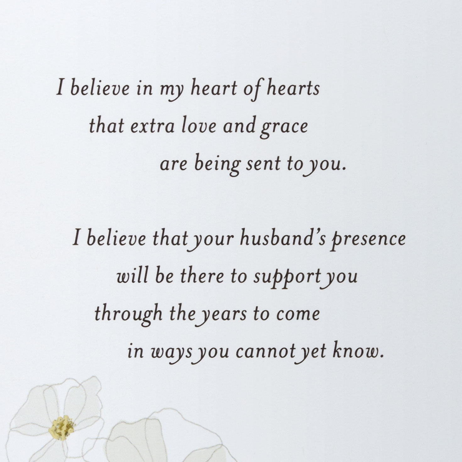 Sending Extra Love and Grace Sympathy Card for Loss of Husband for only USD 4.99 | Hallmark