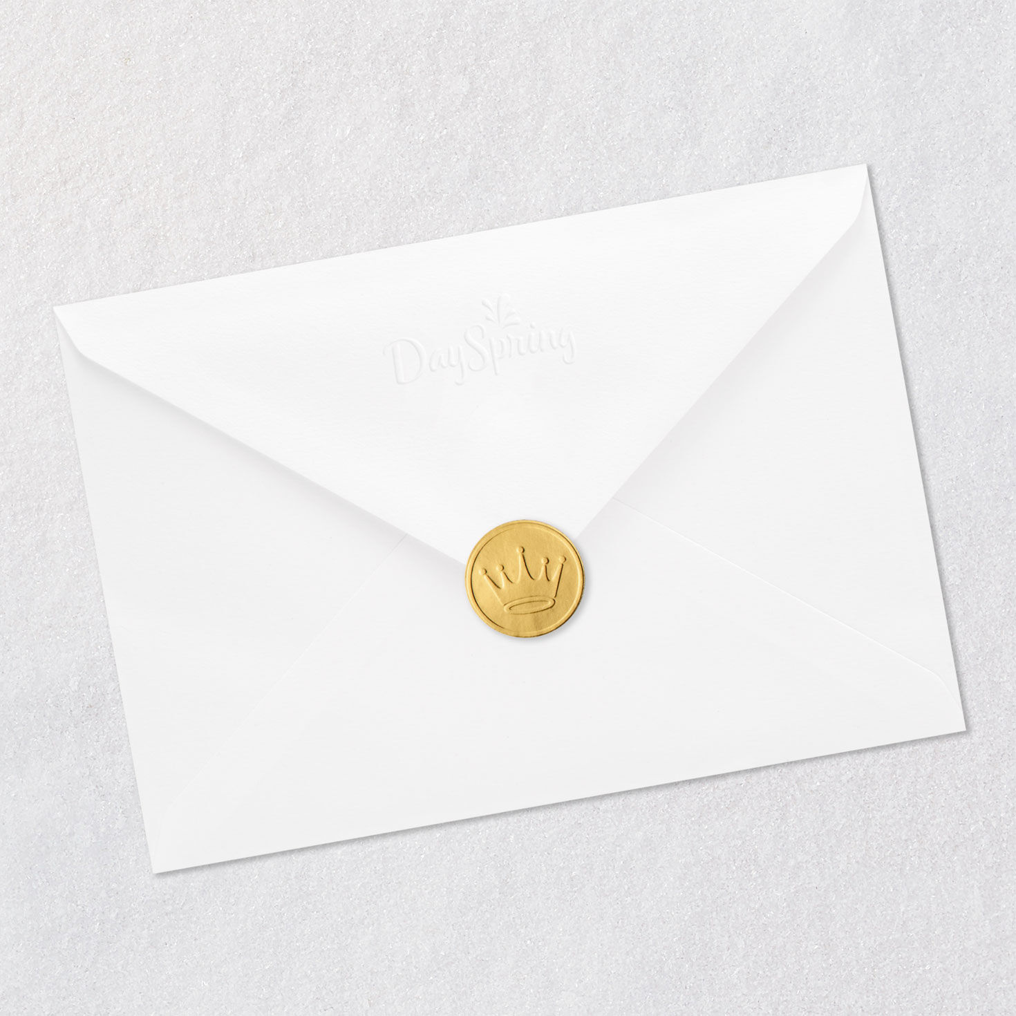 Silhouetted Girl in Profile Confirmation Card Envelope Back with Seal image number 8