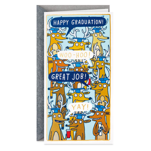 A Few Bucks Funny Money Holder Graduation Card, 