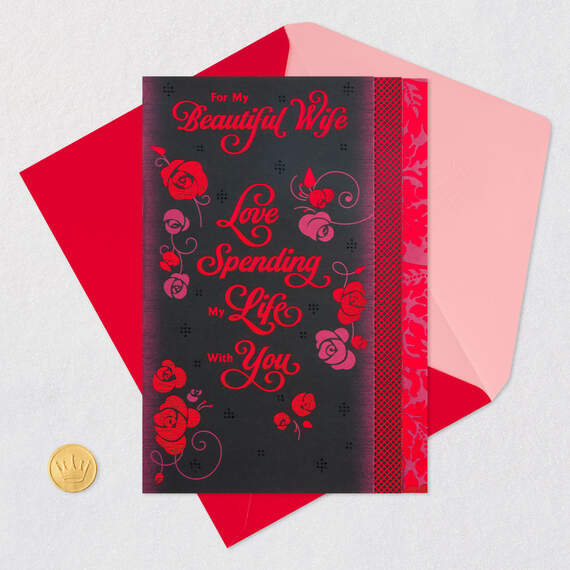 Love Spending My Life With You Valentine's Day Card for Wife, , large image number 9