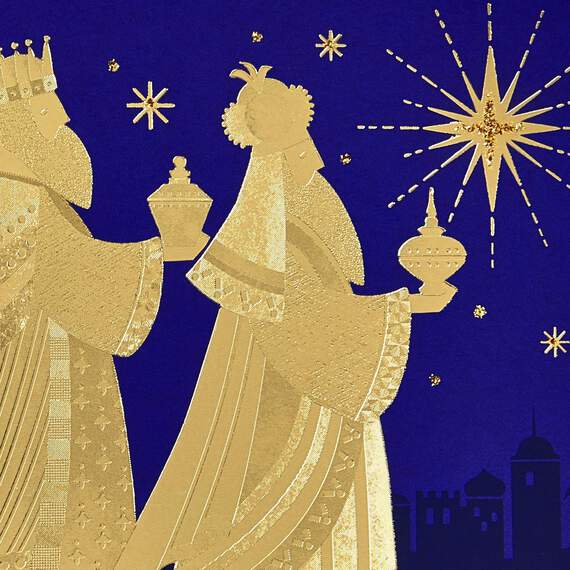 Three Kings and Star of Bethlehem Christmas Cards, Box of 16, , large image number 4