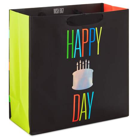 10.4" Square Happy Cake Day Gift Bag, , large