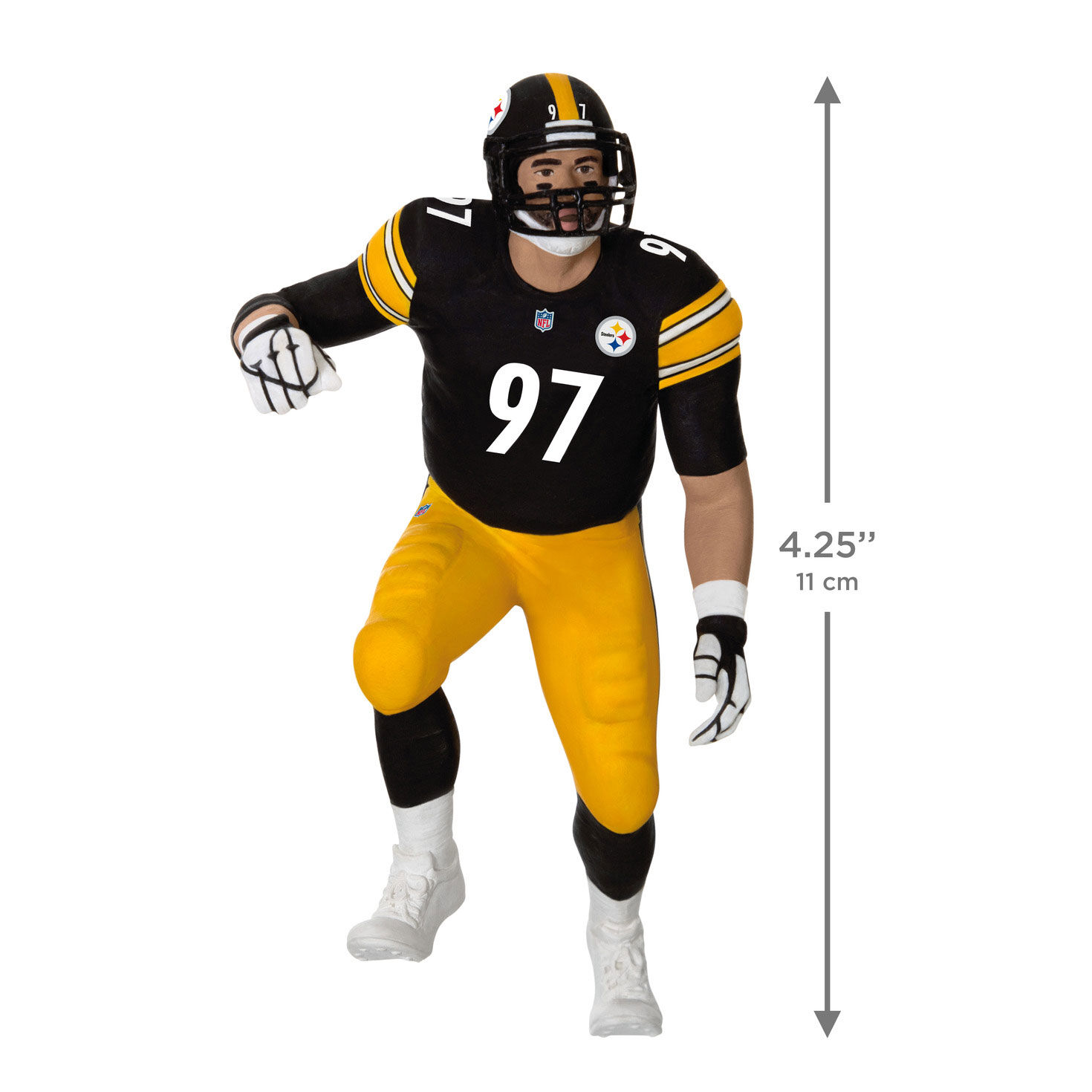 Steelers Cameron Heyward Keepsake Ornament measurement image number 3