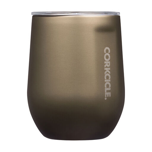 Corkcicle Prosecco Stainless Steel Stemless Wine Glass Cup, 12 oz., 