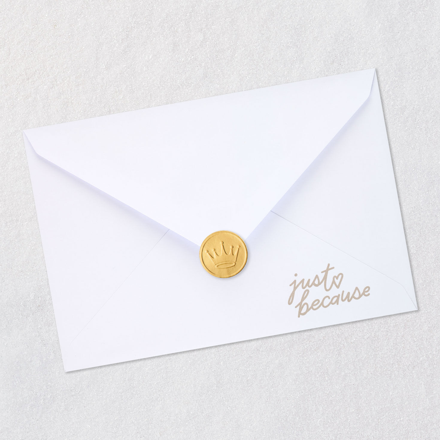 Bird and Flowers in Blue Sky Thinking of You Card Envelope Back with Seal image number 7