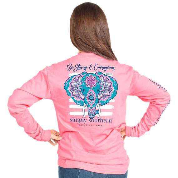Simply Southern Be Strong Women's Long Sleeve T-Shirt, , large image number 2