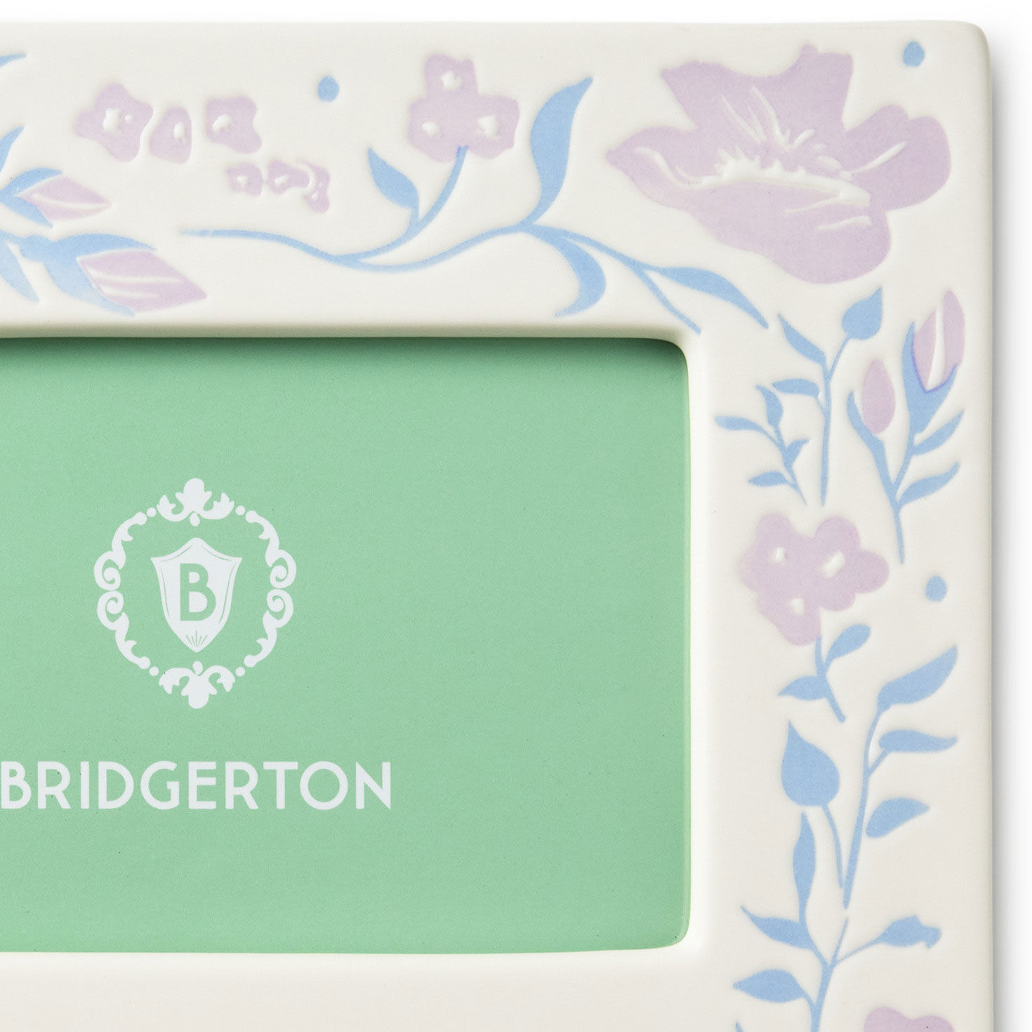 Bridgerton Love in Full Bloom Ceramic Picture Frame upclose view image number 4