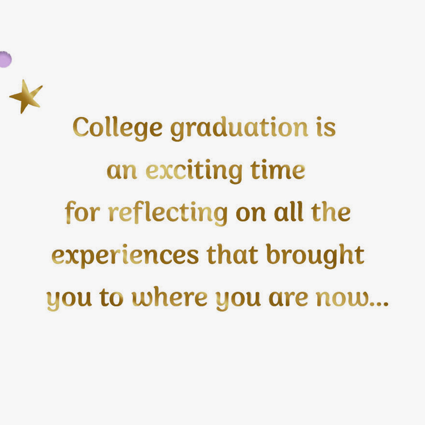 Mortarboard and Confetti College Graduation Card Sentiment image number 2