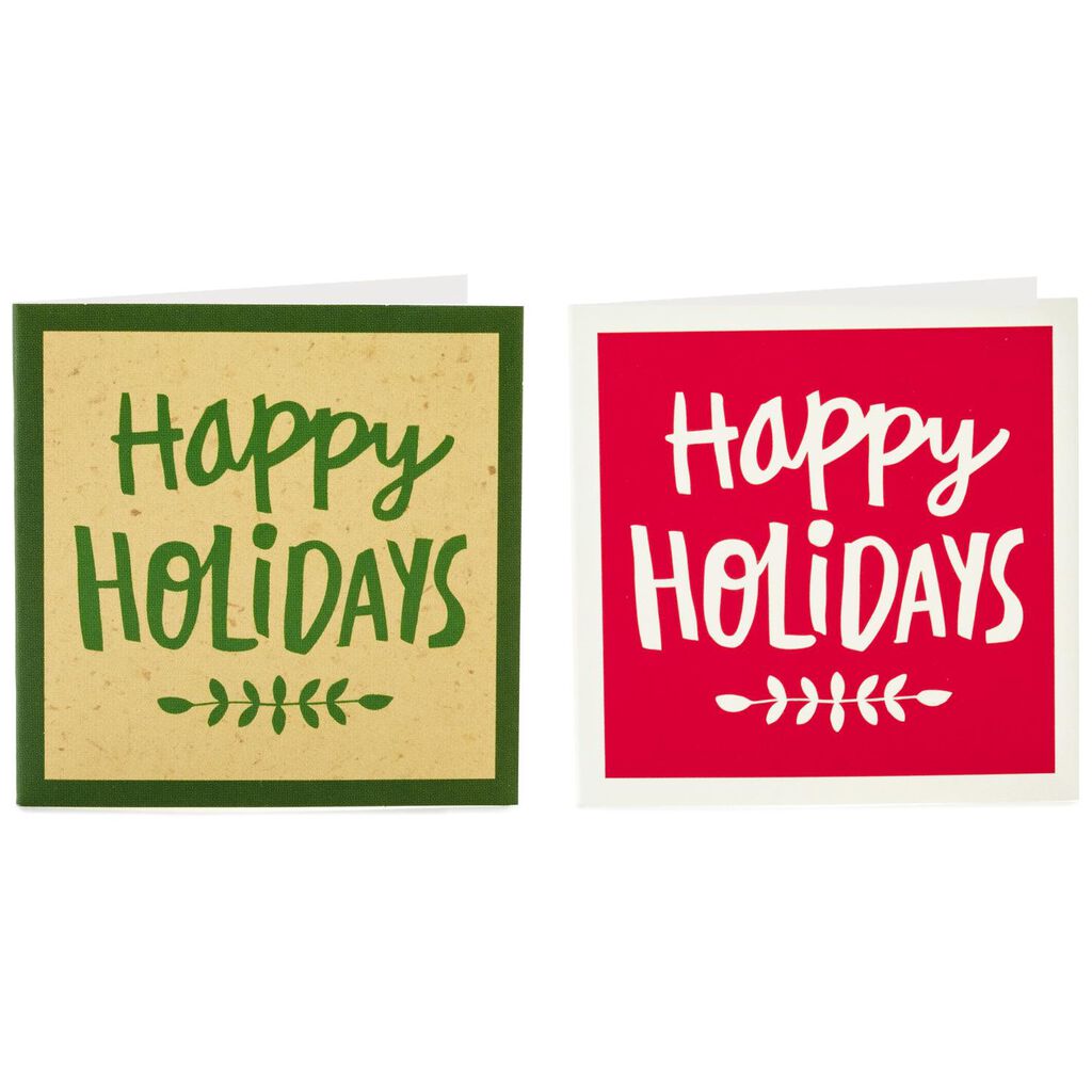 happy holidays folded gift tags pack of 20 seals and gift tags