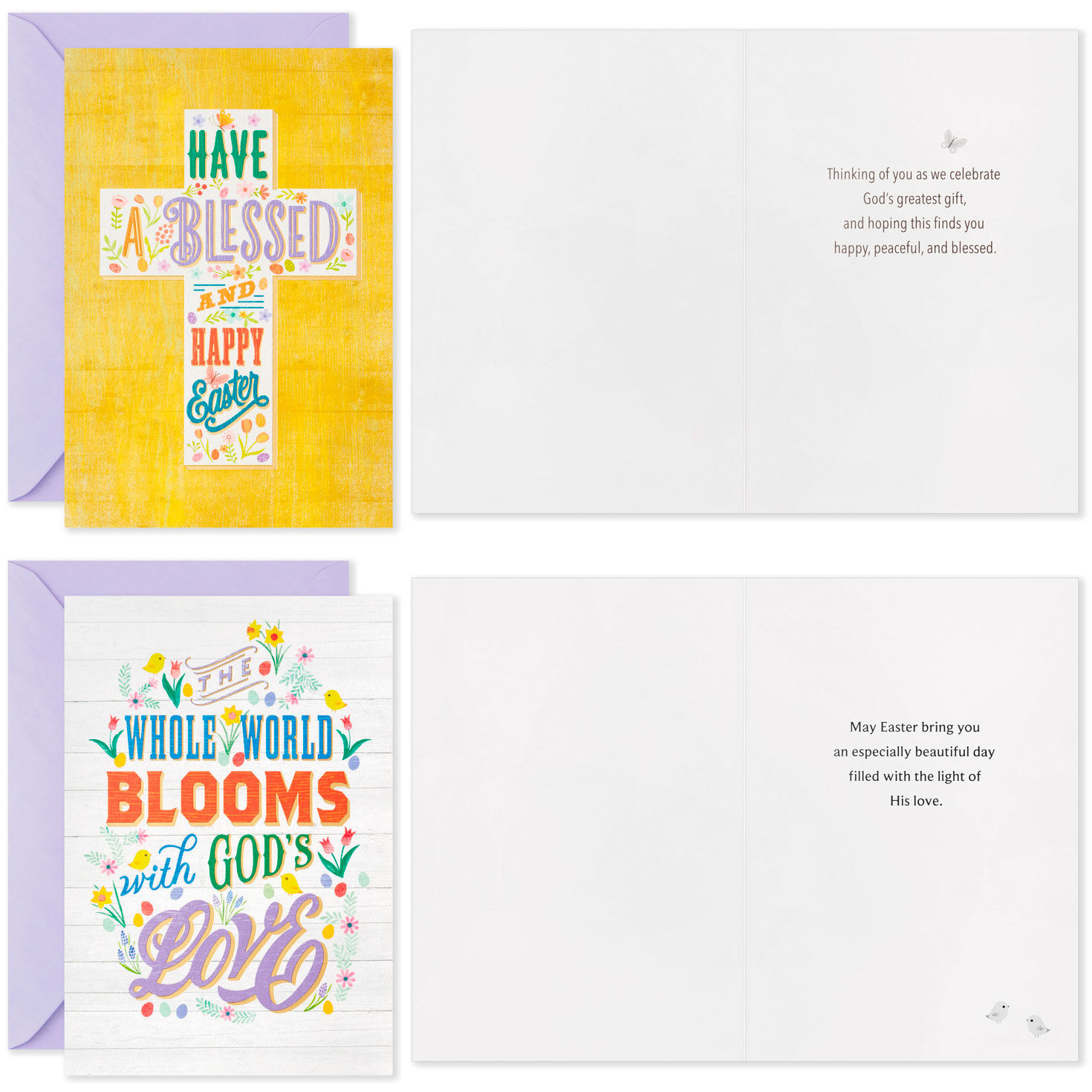 Rustic Floral Boxed Easter Cards Assortment, Pack of 16 Boxed Cards