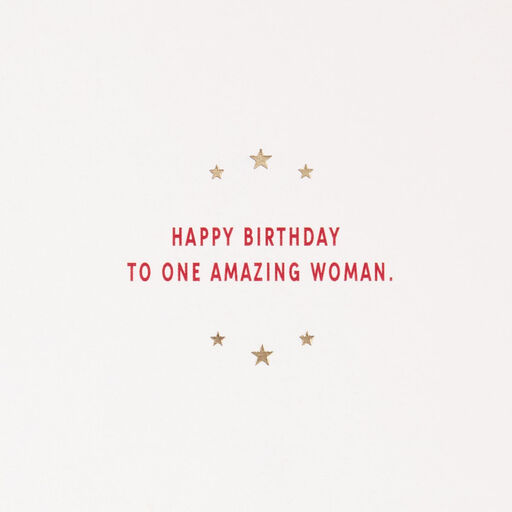 DC Comics™ Wonder Woman™ One Amazing Woman Birthday Card, 