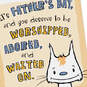 Being Me Funny Father's Day Card From Cat, , large image number 4