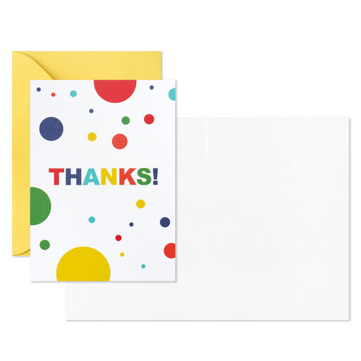 Glitter Hearts Thank You Boxed Blank Note Cards, 14-Count - Papyrus