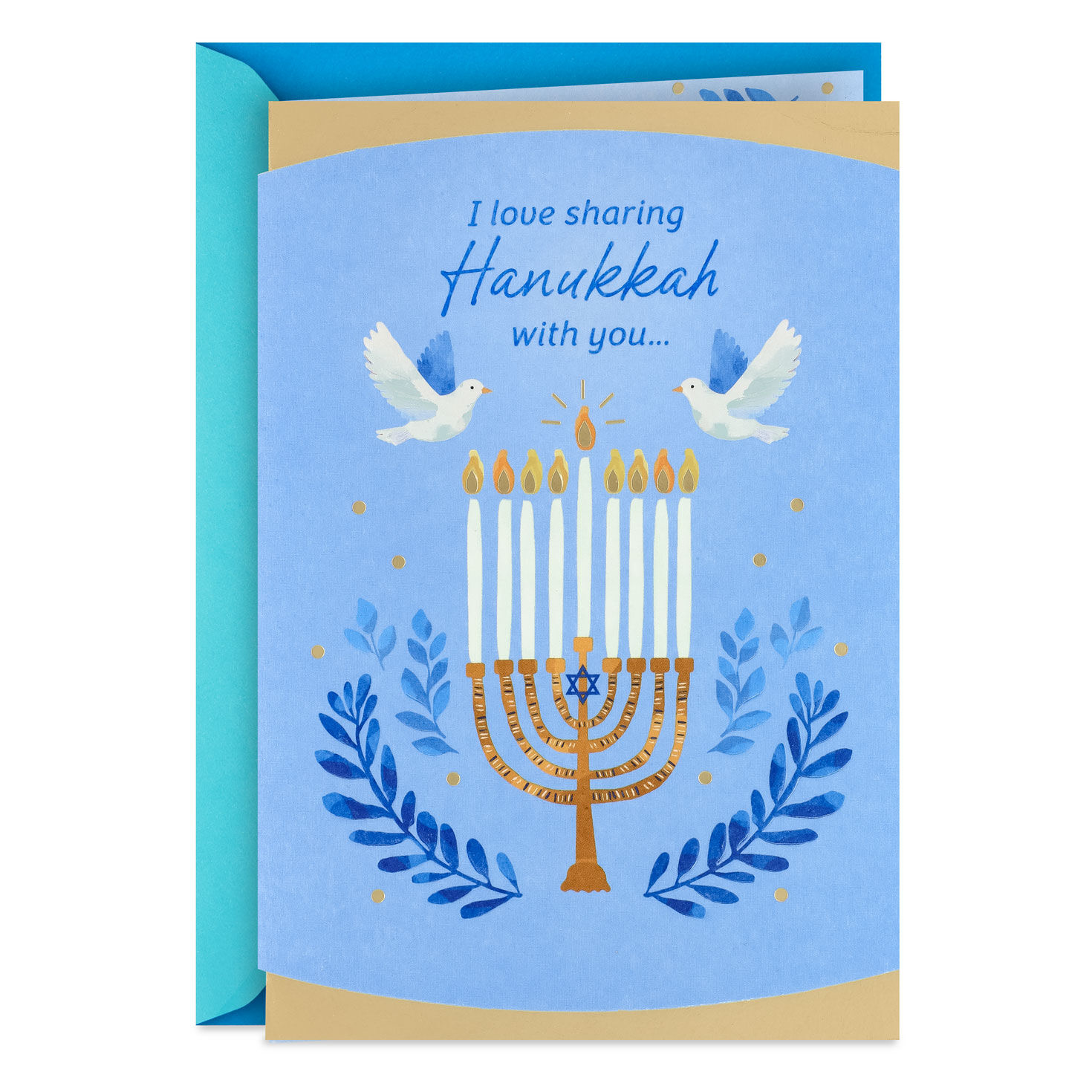 Our Love Feels Like A Miracle Romantic Hanukkah Card