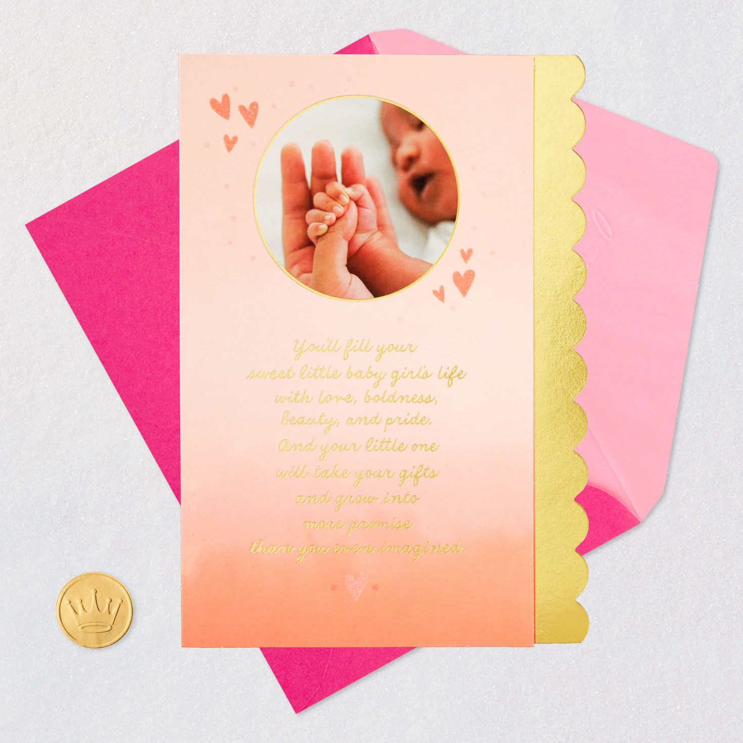 Amazing Journey New Baby Girl Card for only USD 3.99 | Hallmark