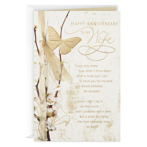 I'm Such a Lucky Guy Anniversary Card for Wife, 