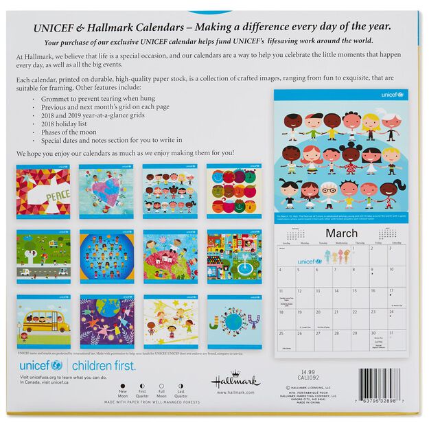 hallmark calendars 2018