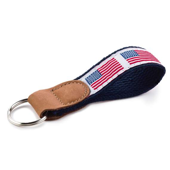 Woven American Flag Key Chain, , large image number 1