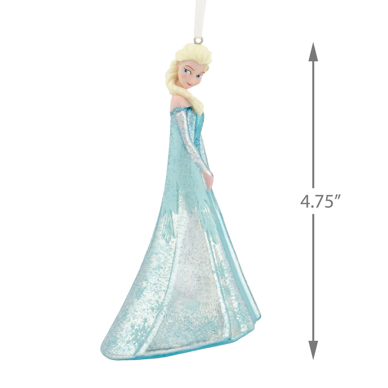 Disney Frozen Elsa Blown Glass Hallmark Ornament, , large image number 3