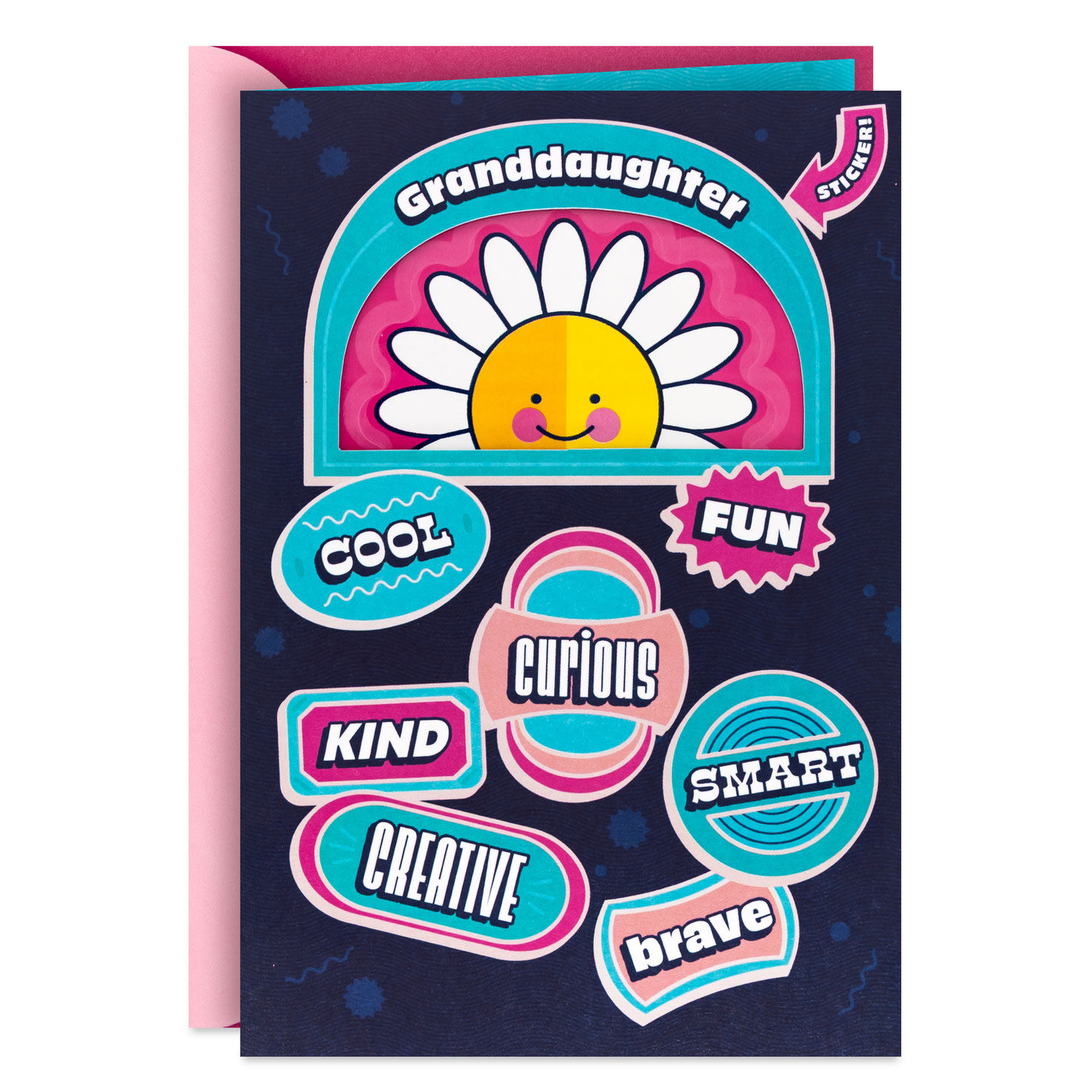 You Are Loved Birthday Card for Granddaughter With Sticker