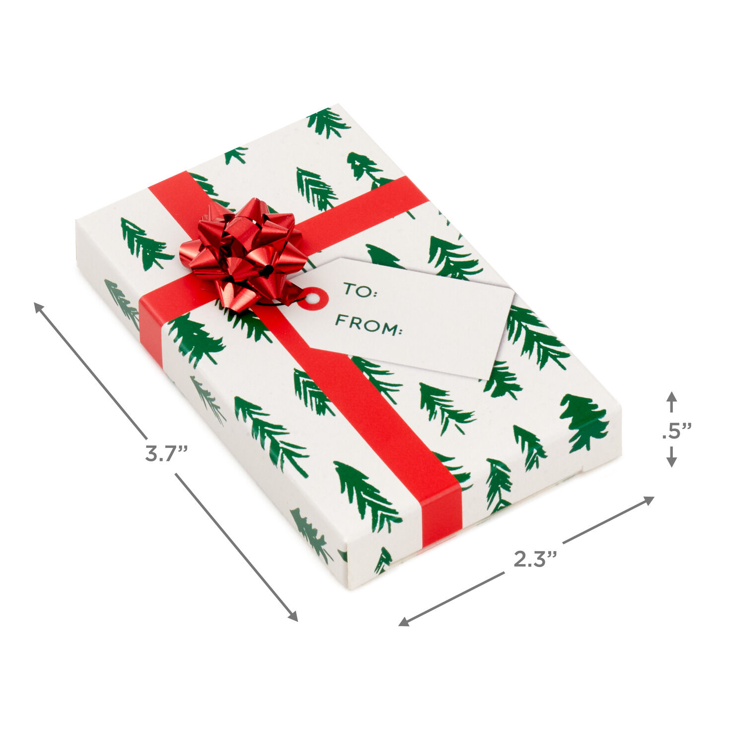 Festive Prints 3-Pack Christmas Gift Card Holder Boxes With Bows, , large image number 3