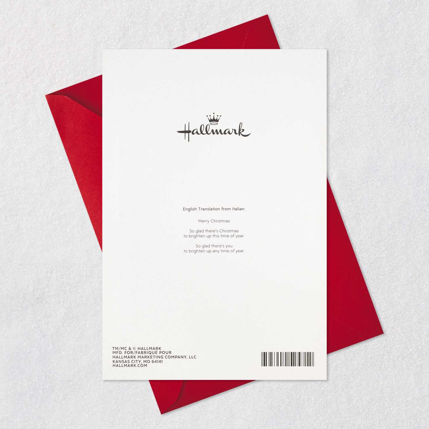 You Brighten the Year Italian-Language Christmas Card, , large image number 8