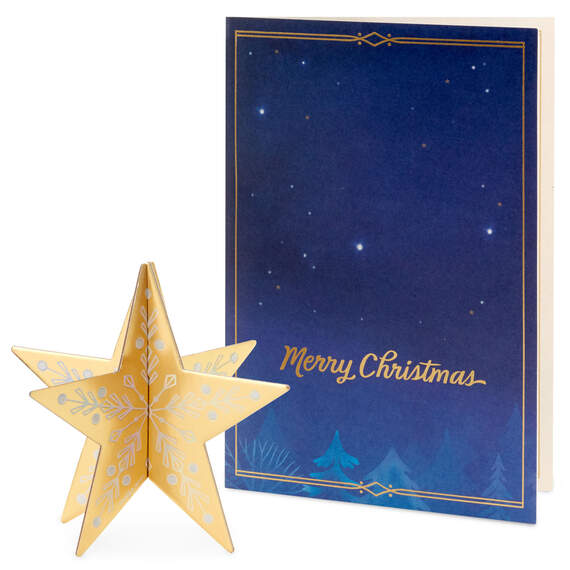 Hope Your Holidays Shine Christmas Card With Star Decoration, , large image number 2